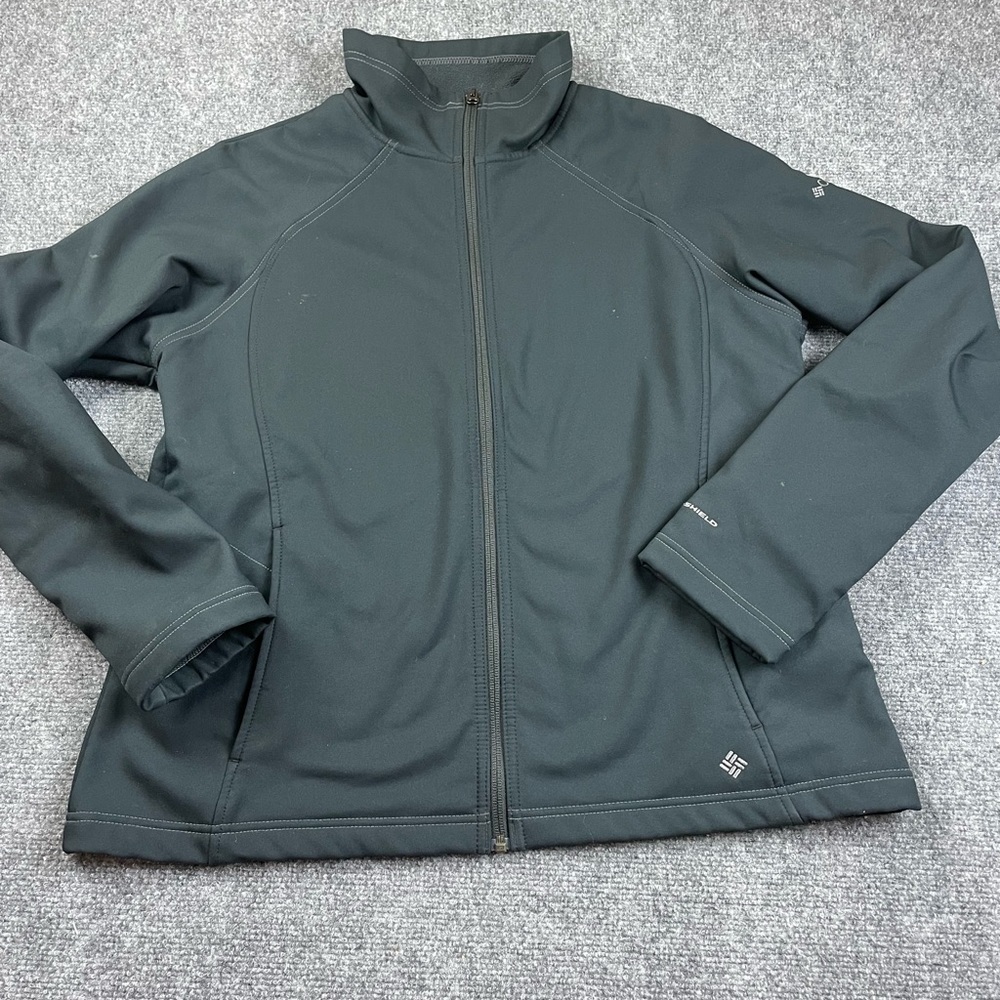 COLUMBIA Women’s Black Soft-shell Jacket with Omni-Shield size: XL